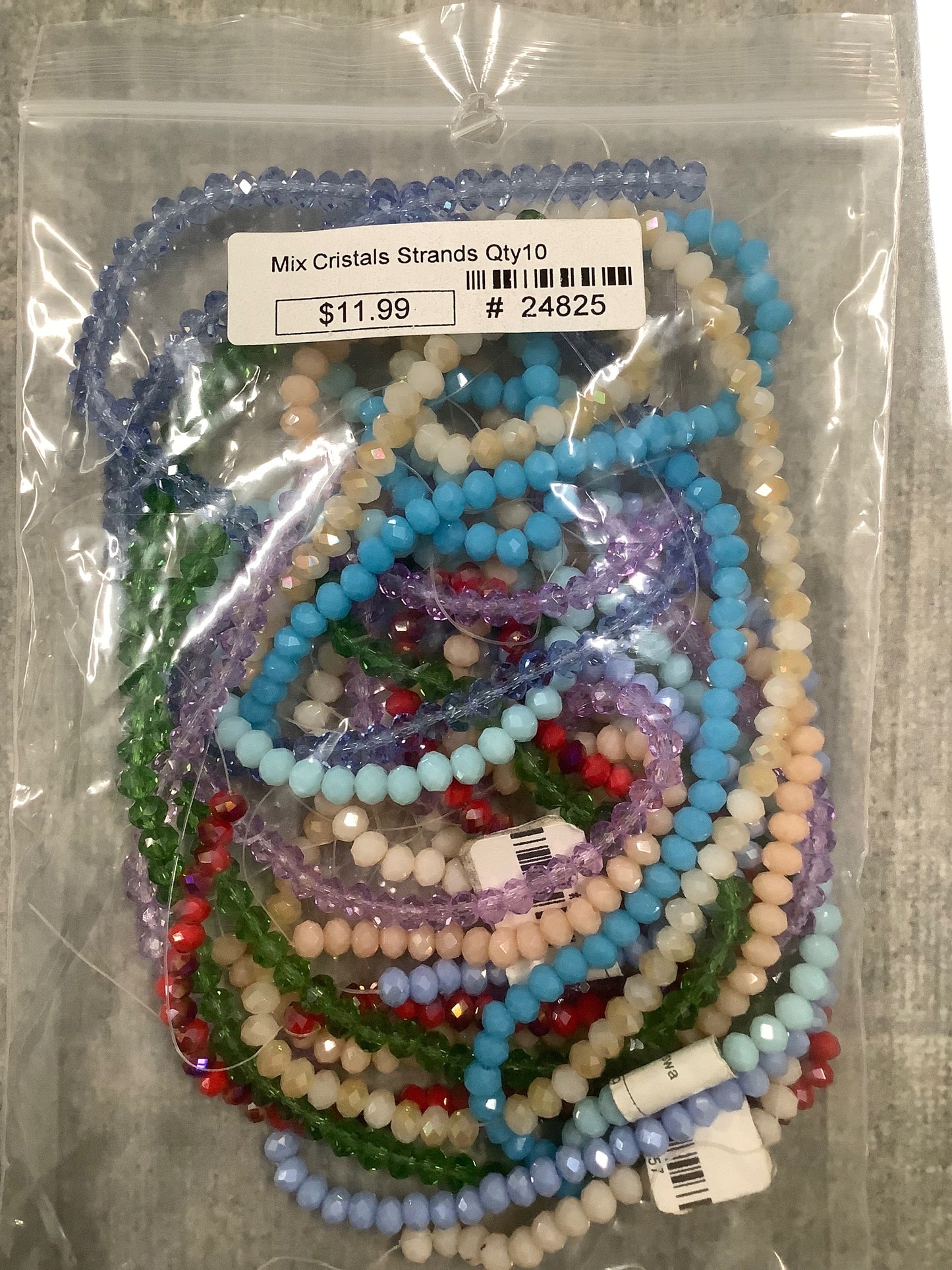 Mix Cristals Strands Qty10 24825