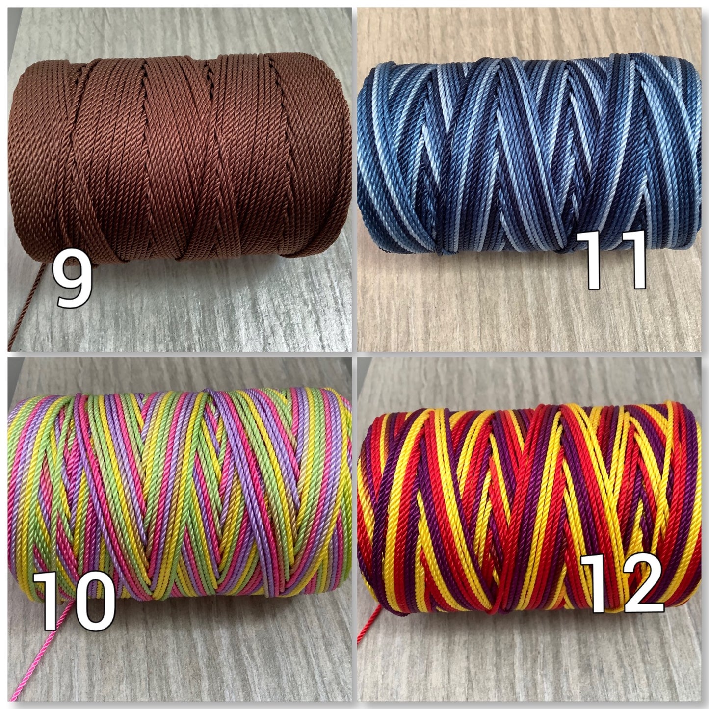 2mm Nylon Cord Solid Color Qty 5 yard 4596