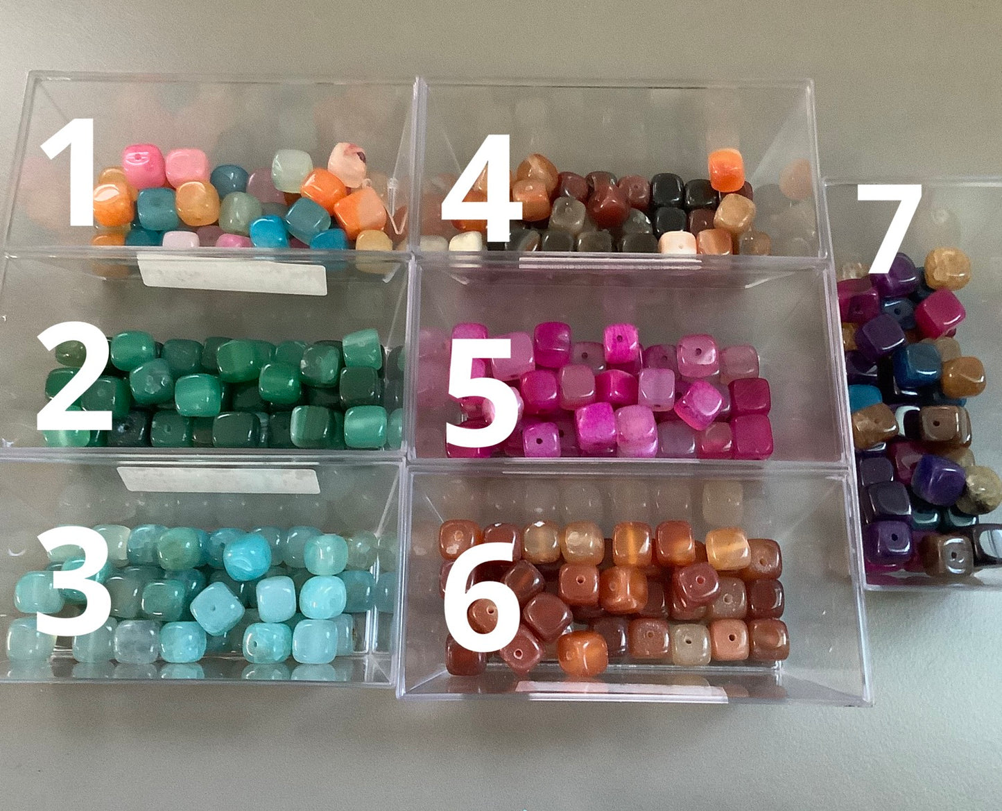 9x9 Pebble Square Agate Loose Qty1- 23266