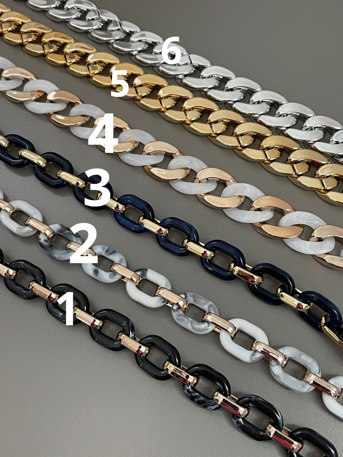 Different chain 18-19 inches sizes in description area