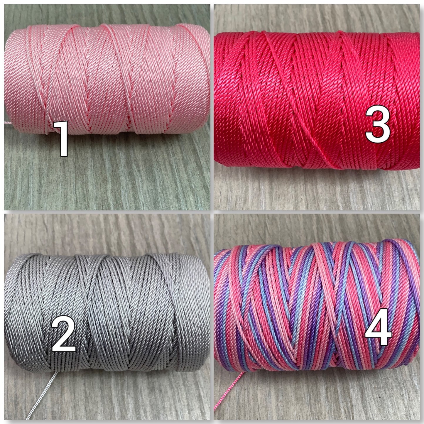 2mm Nylon Cord Solid Color Qty 5 yard 4596