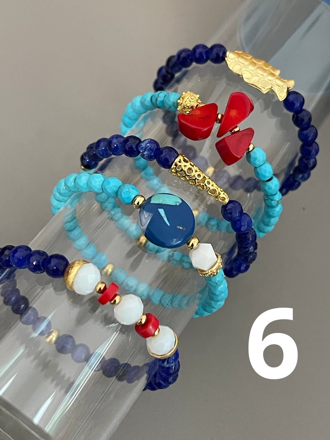 Kit for 5 bracelet with durable findings