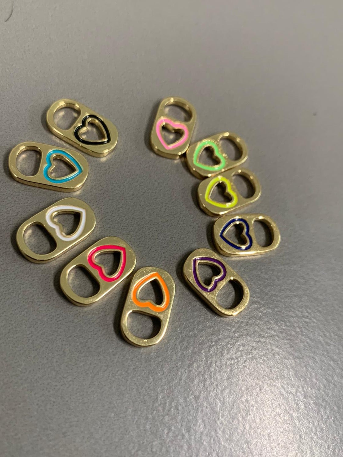 14x8mm Heart Can Tab qty 1 21701
