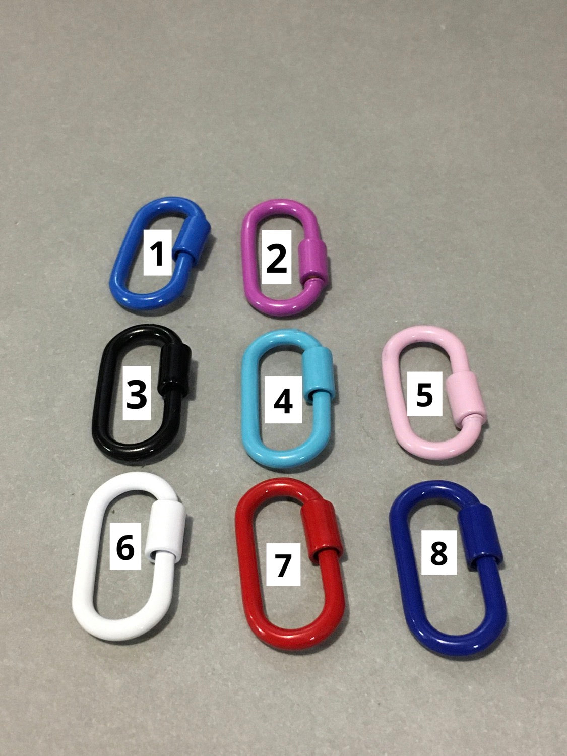 24x14mm oval color lock / Cierres Ovalado 19993