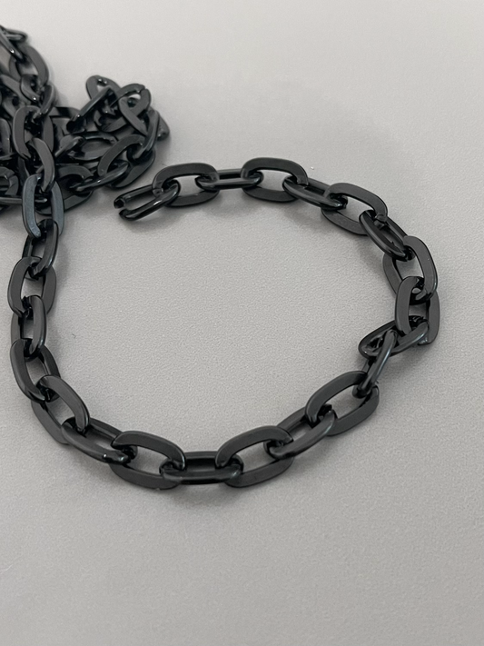 15x9mm Aluminun Chain Black qty1  22244
