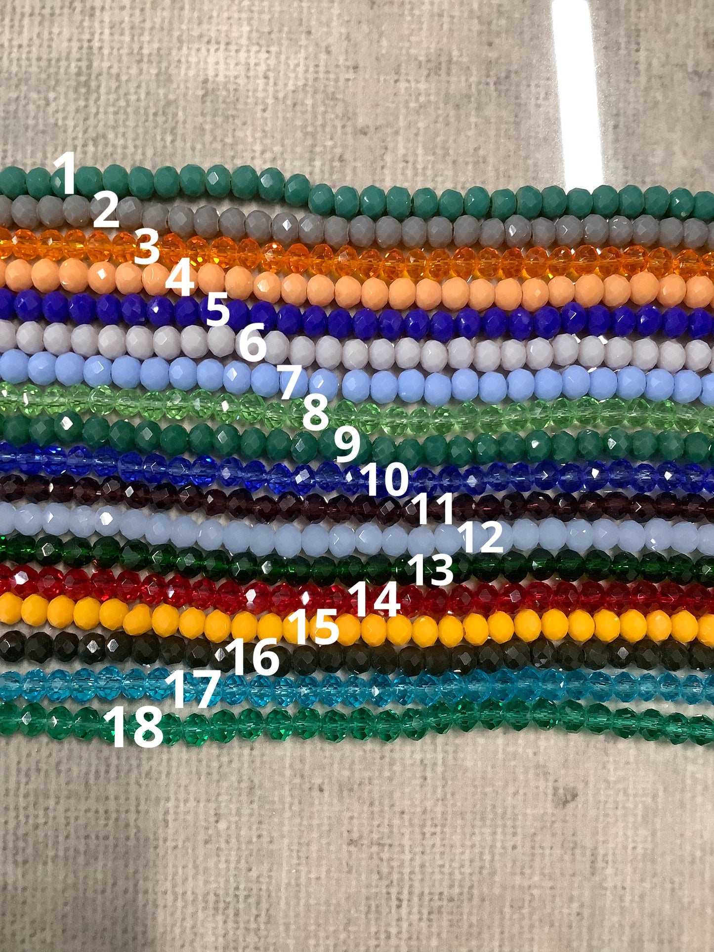 4mm Cristal Rondelle Strand