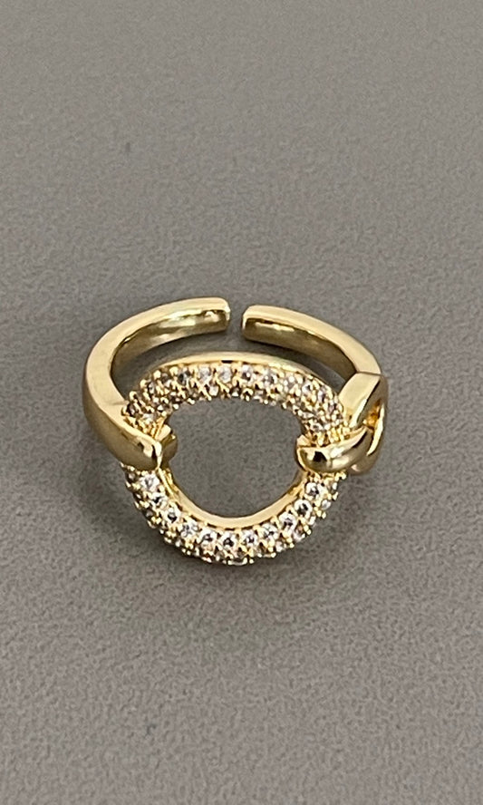 Circle Pave Ring qty1   22285