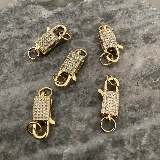 18mm Zirc Rectangle Lock Qty1- 23481