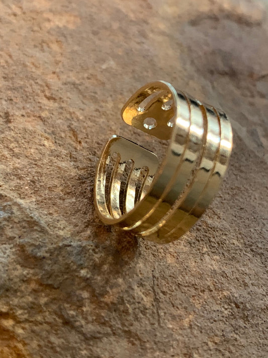 4 lines ring / Sortija Qty1- 18665