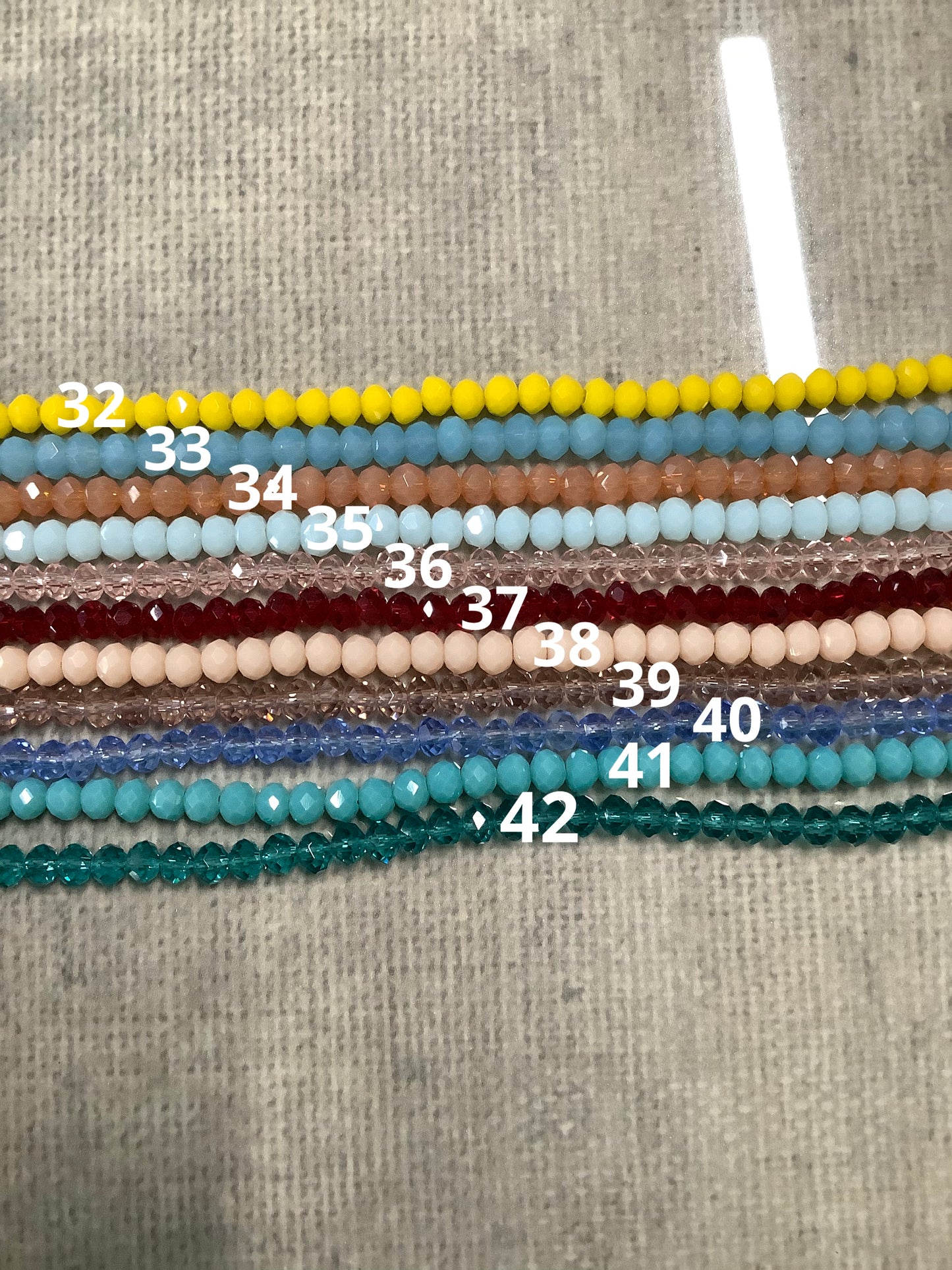 4mm Cristal Rondelle Strand