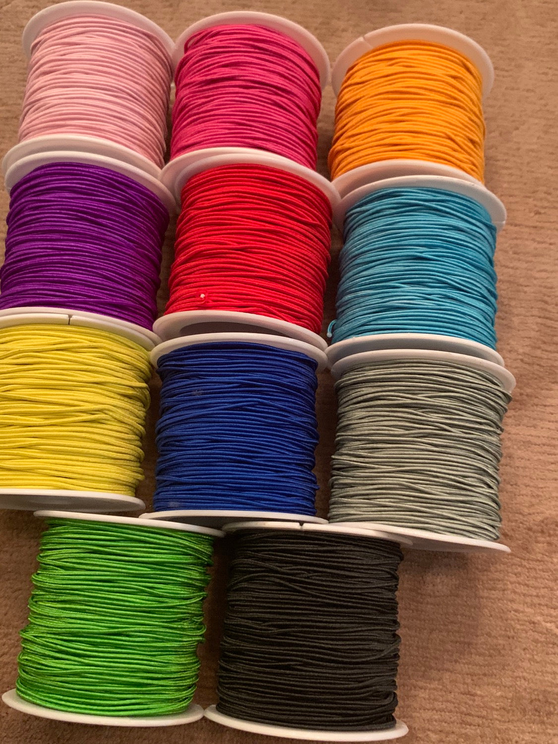 1mm cord stretch for bracelets - venta por rollo 23yards 20705