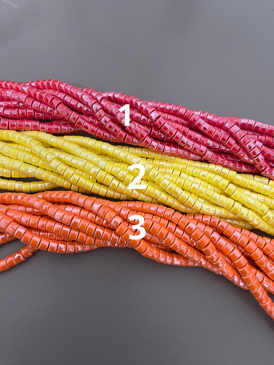 7mm rondelle porcelain 76 beads