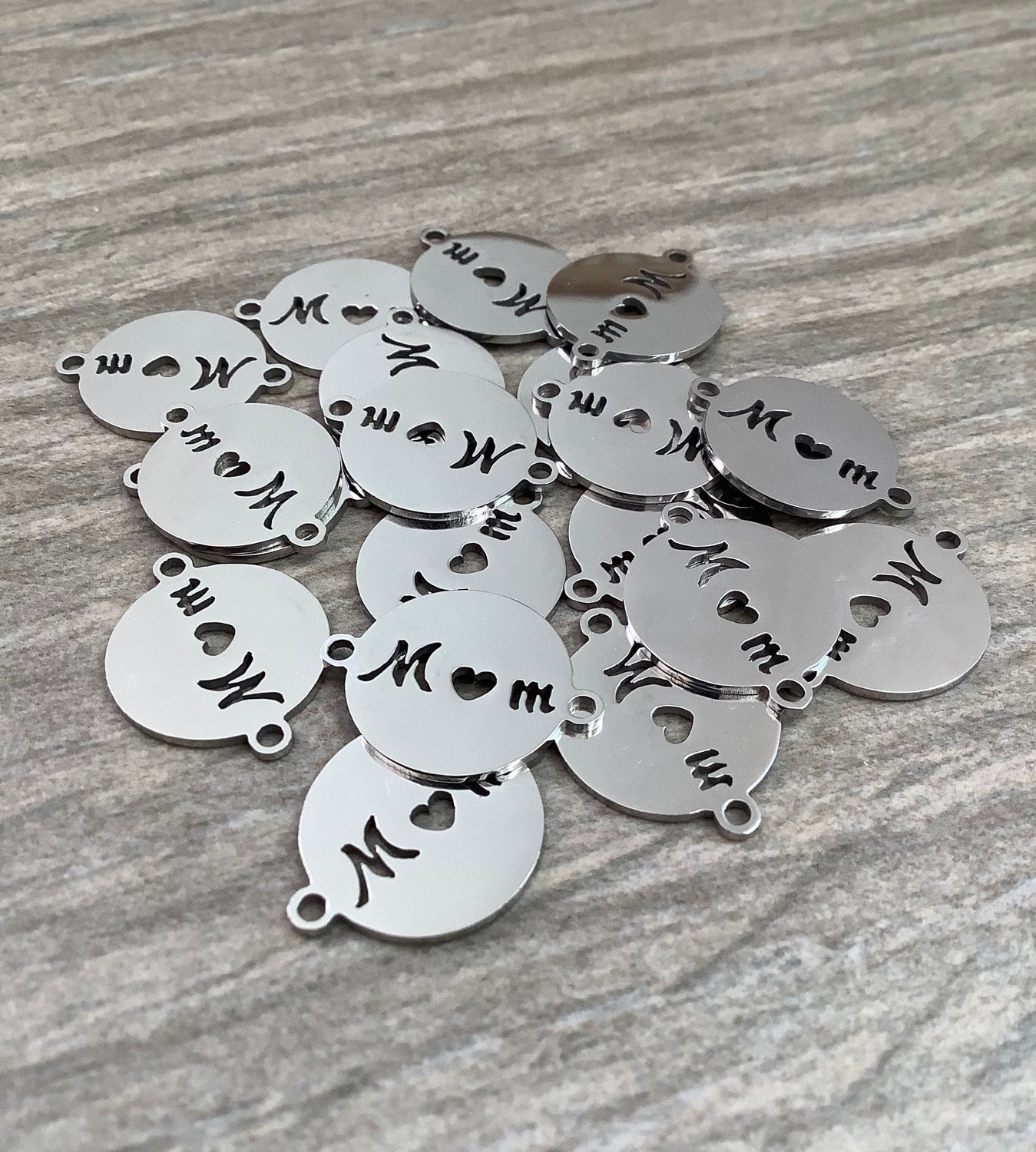 20x15mm Mom Conector Stainless Steel Gold/Silver qty1- 22686