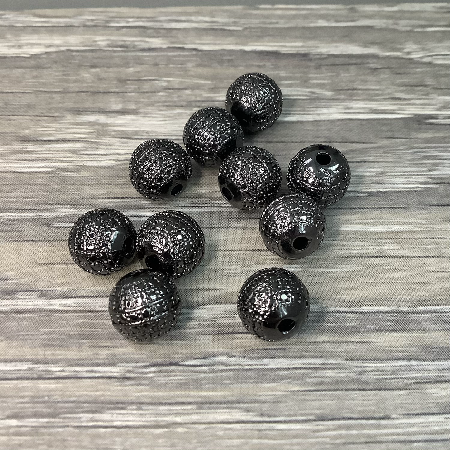 9mm Black Round Pave Qty1- 20622
