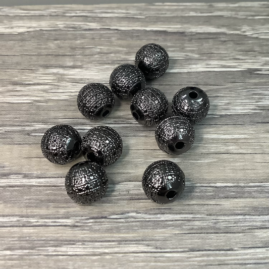 9mm Black Round Pave Qty1- 20622