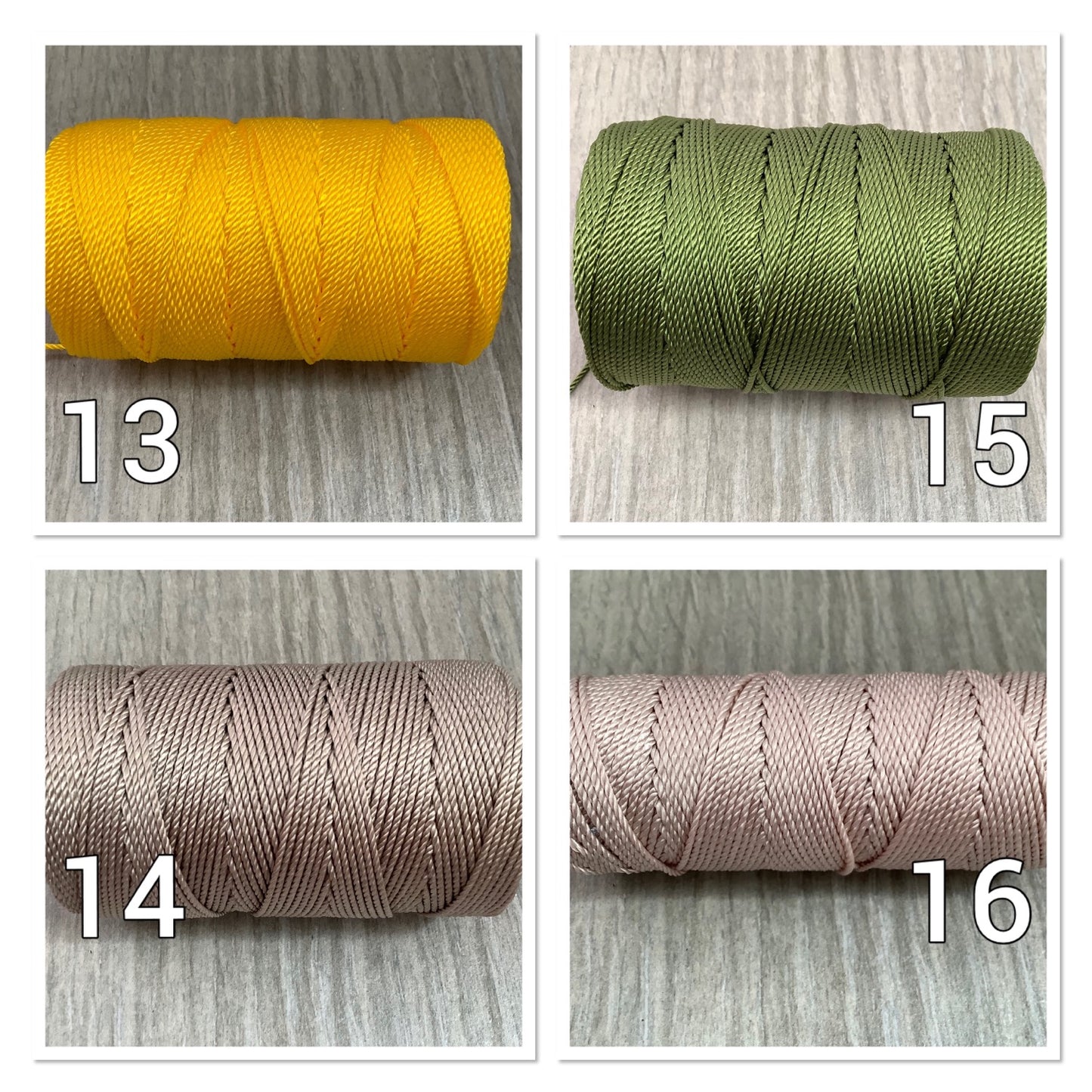 2mm Nylon Cord Solid Color Qty 5 yard 4596