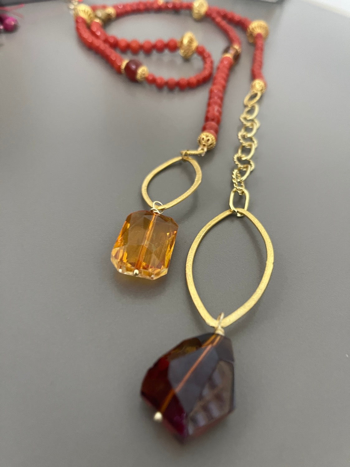 Long Lariat Necklace kit all materials included Qty1-23429
