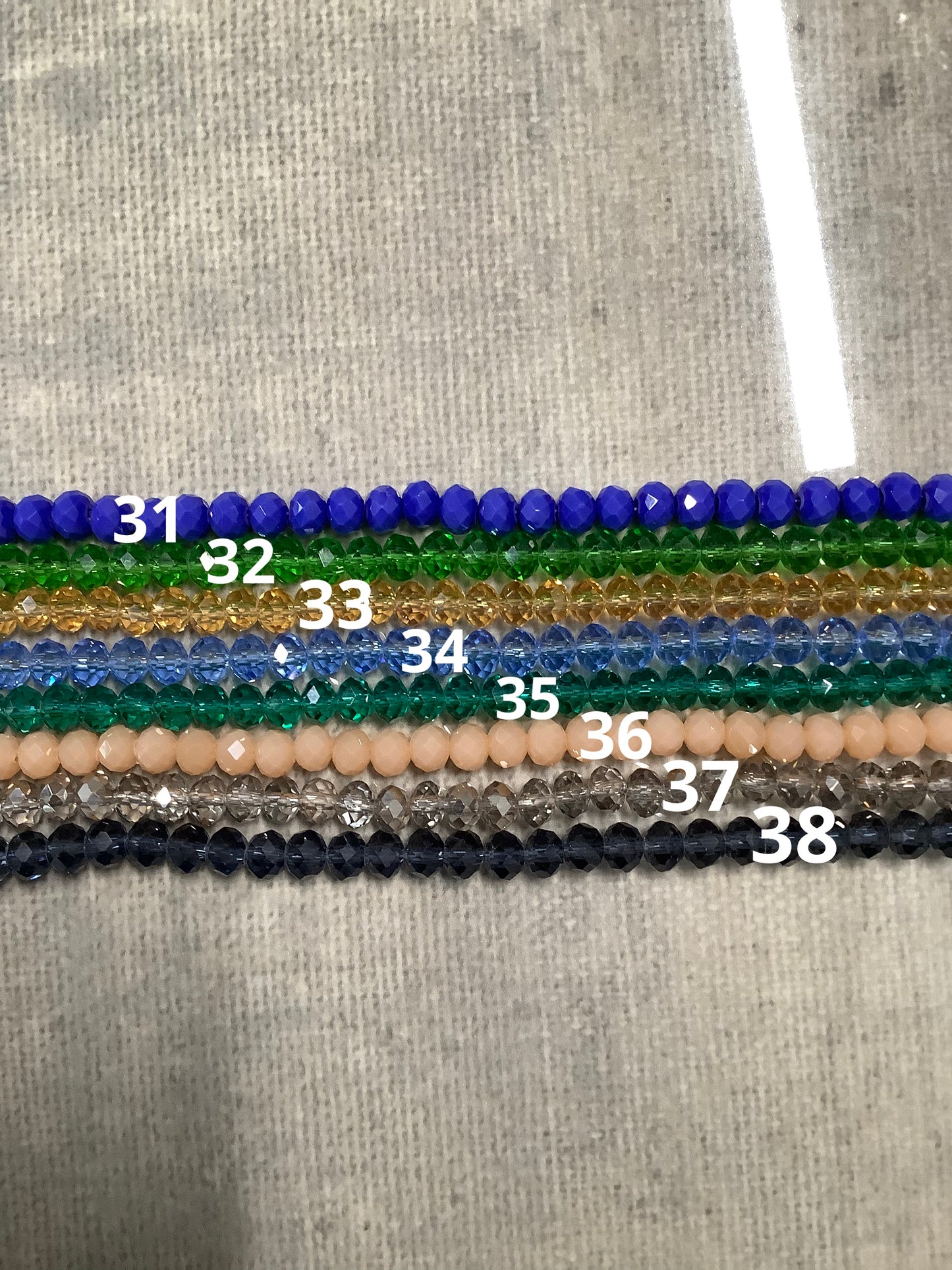 6x4mm Cristal Rondelle Strand