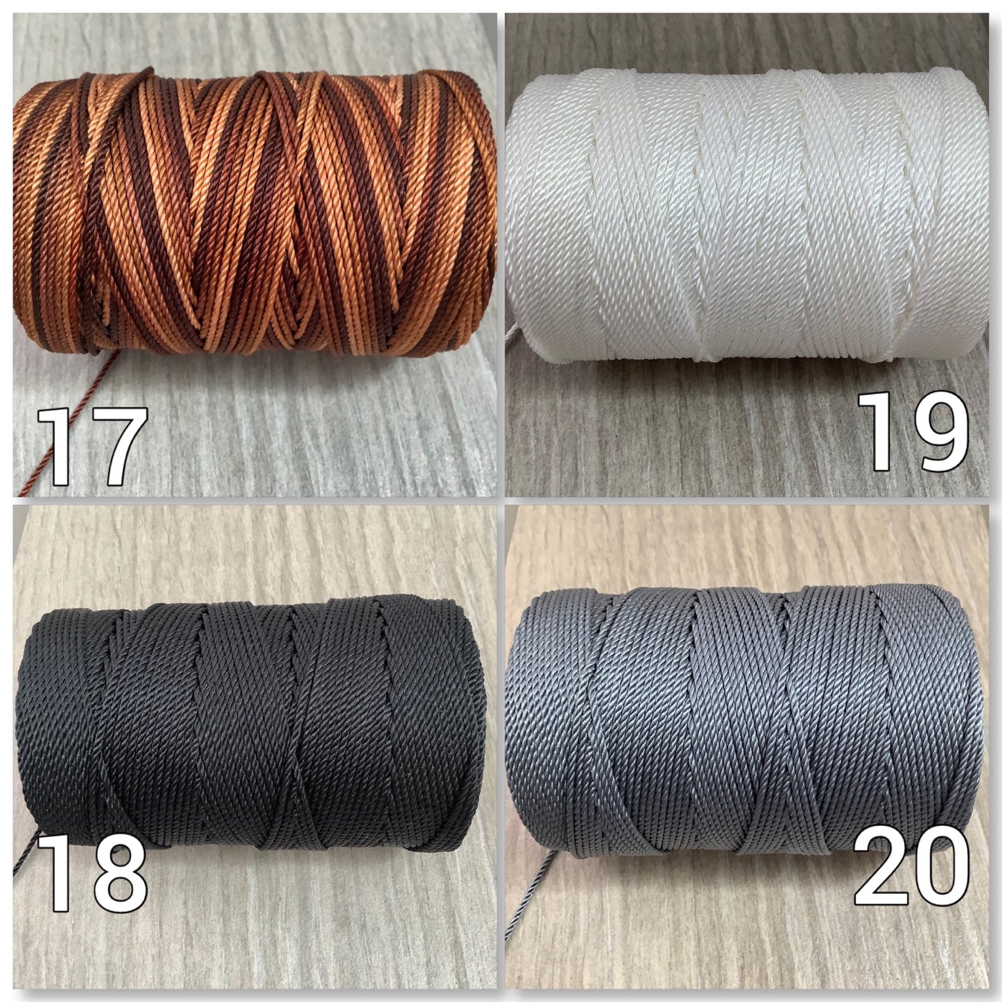 2mm Nylon Cord Solid Color Qty 5 yard 4596