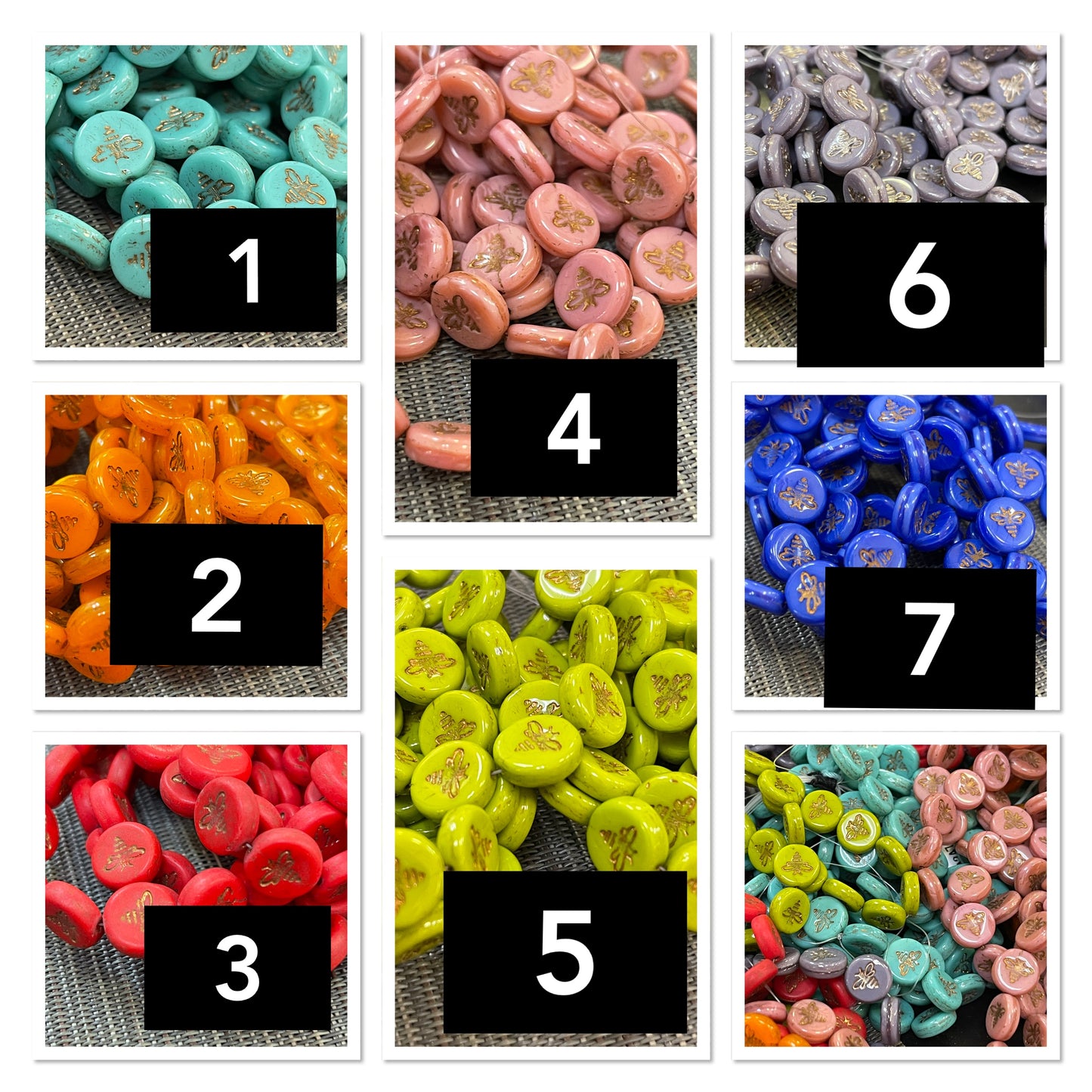 Czech bee spacer qty 1 23959