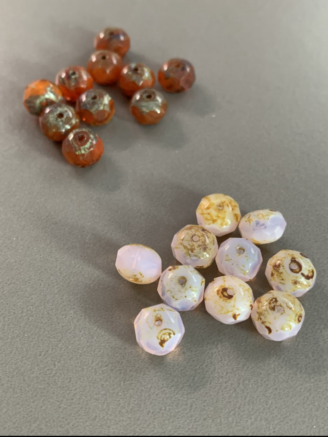 8mm Round Czech Rondelle qty 10 / 10912