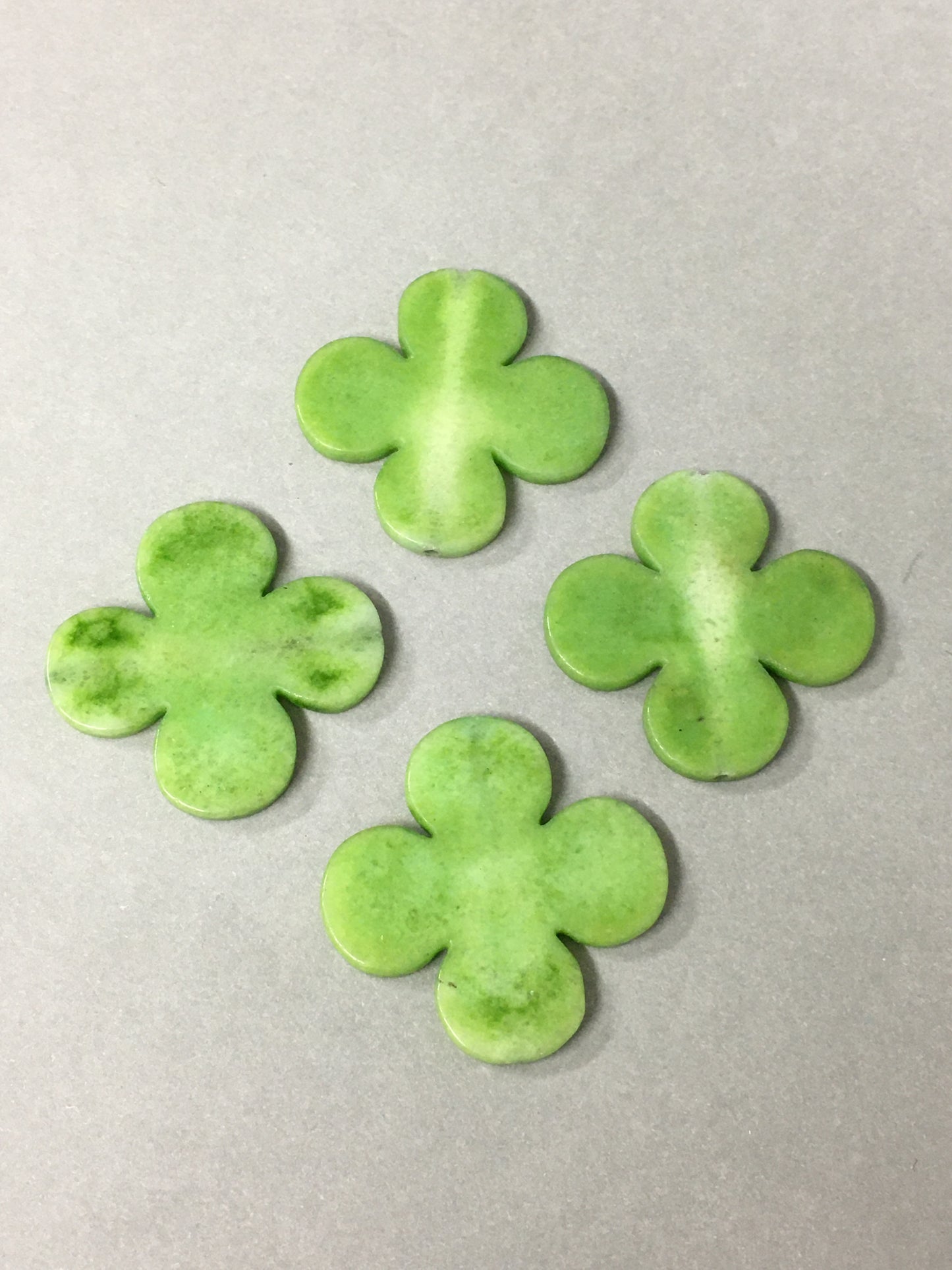 42mm Green Jade Flower / Flor Jade 15806