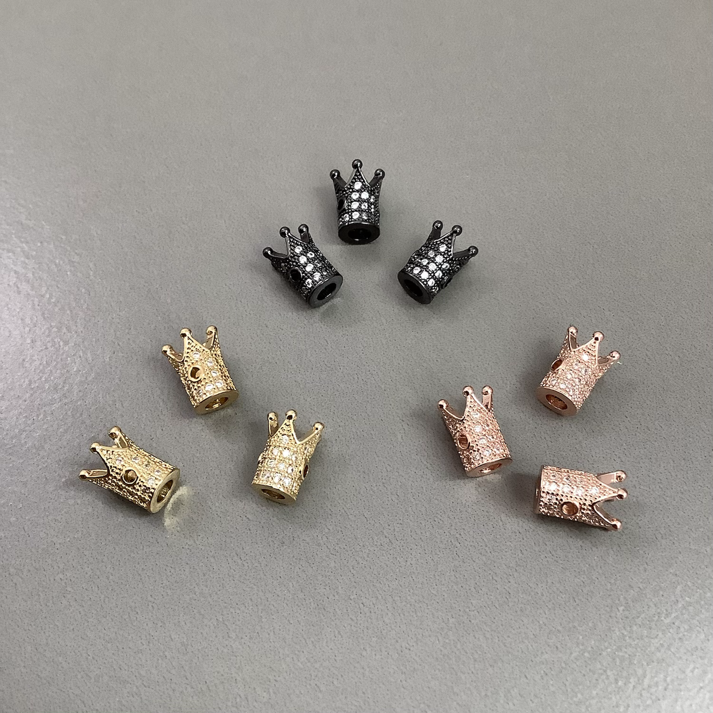 10x8mm Pave Crown Qty1- 22885