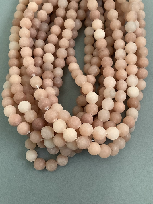8mm Jade Matte strand Qty 46 bead per strand 21760