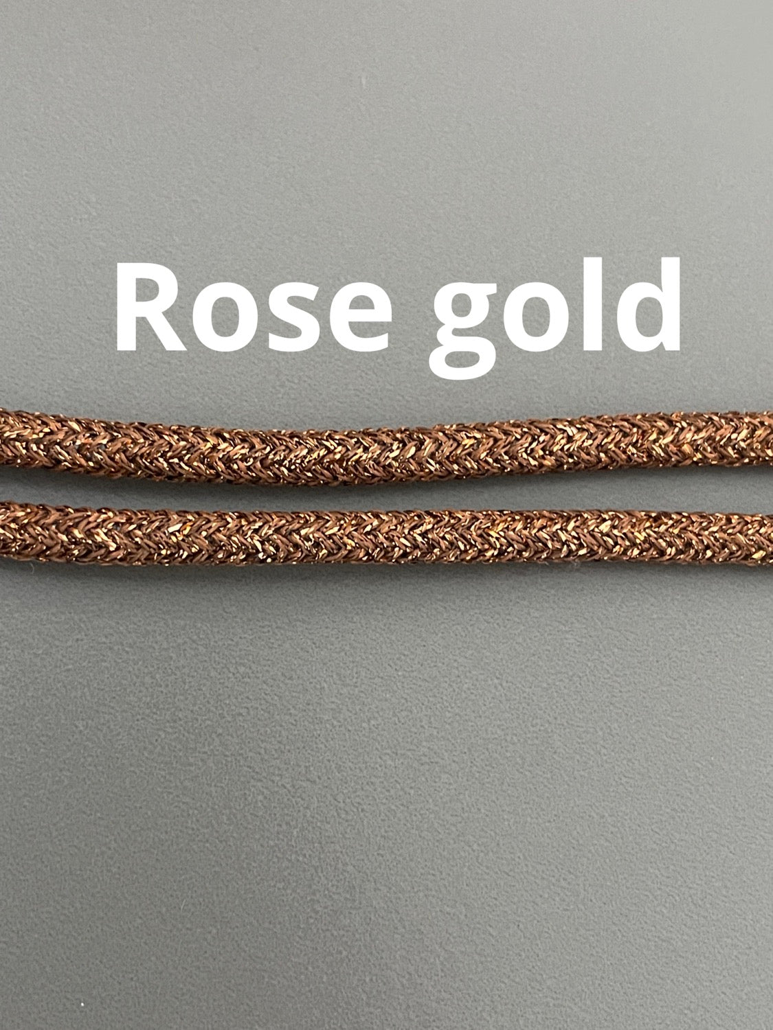 5mm climbing cord/gold or silver per yard