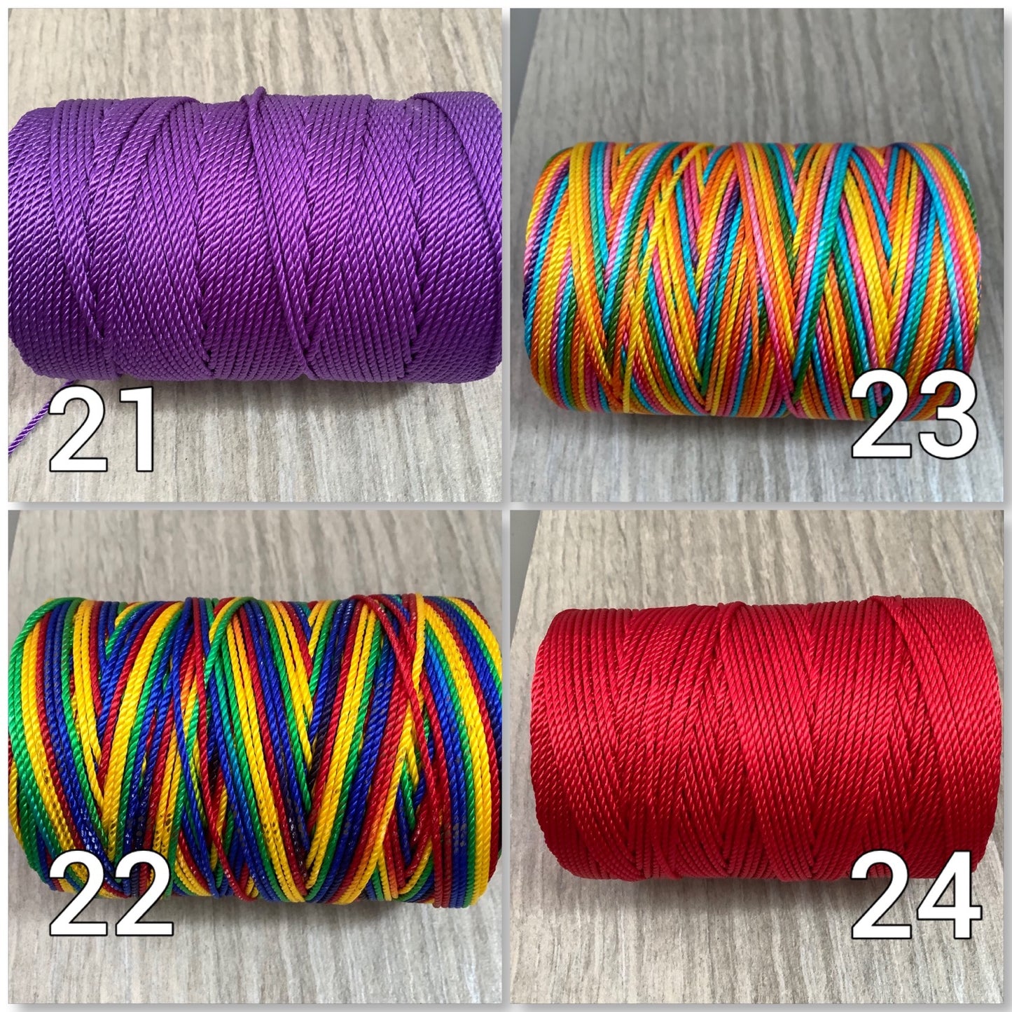 2mm Nylon Cord Solid Color Qty 5 yard 4596