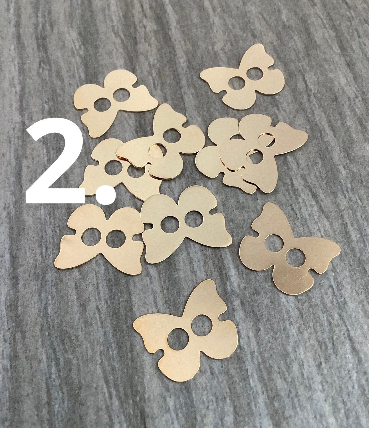 12mm Button Charms Goldfilled qty1- 22556/22542/22541