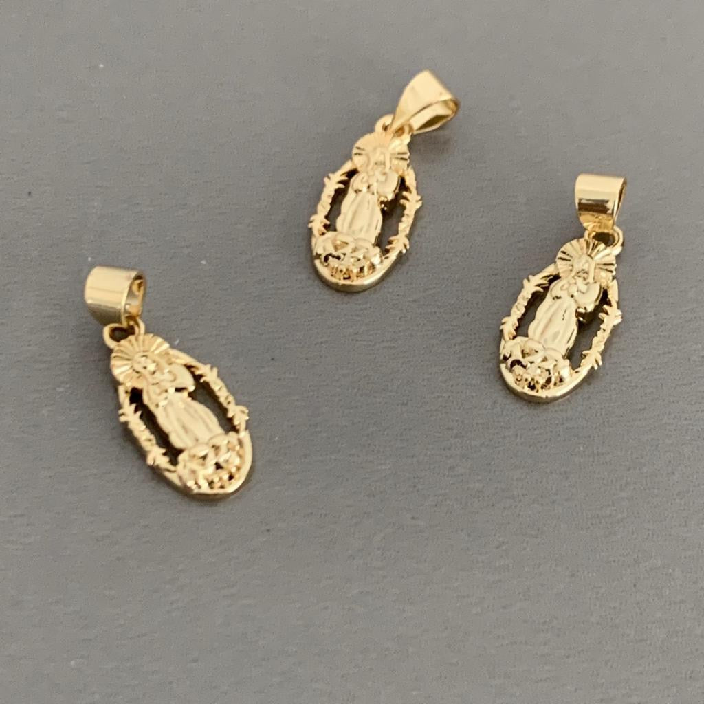 17.4mm Oval Virgen de la providencia Qty 1 / 21579