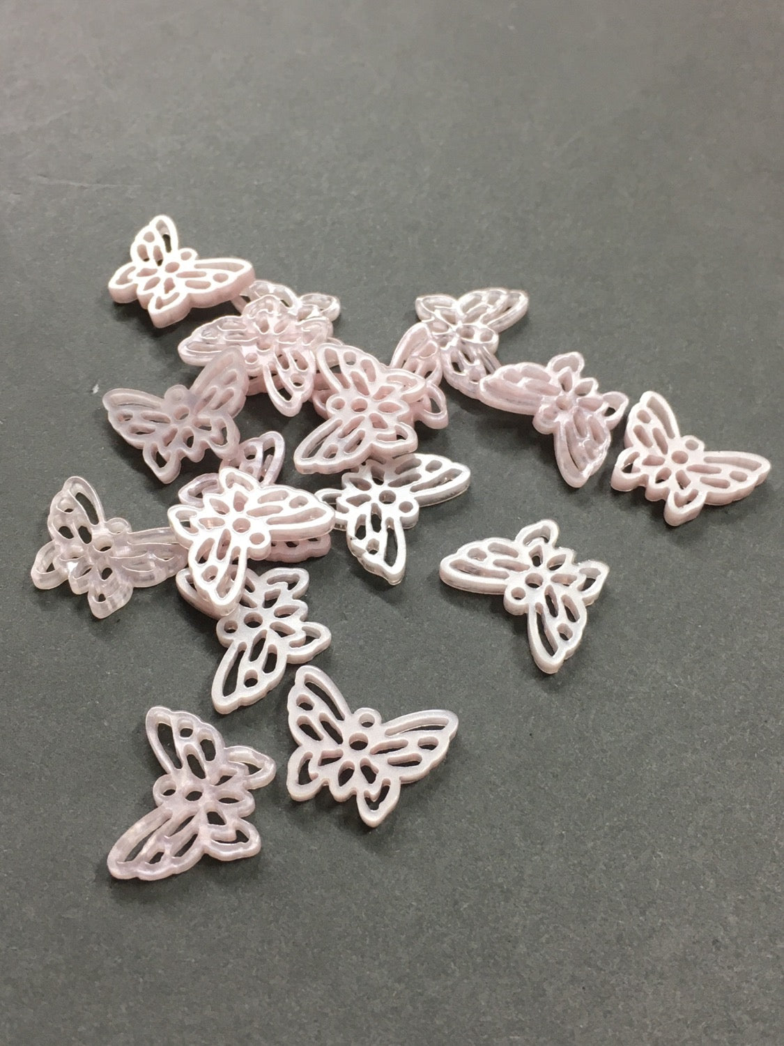 14mm Pink Butterfly acrylic qty 1 / 20913