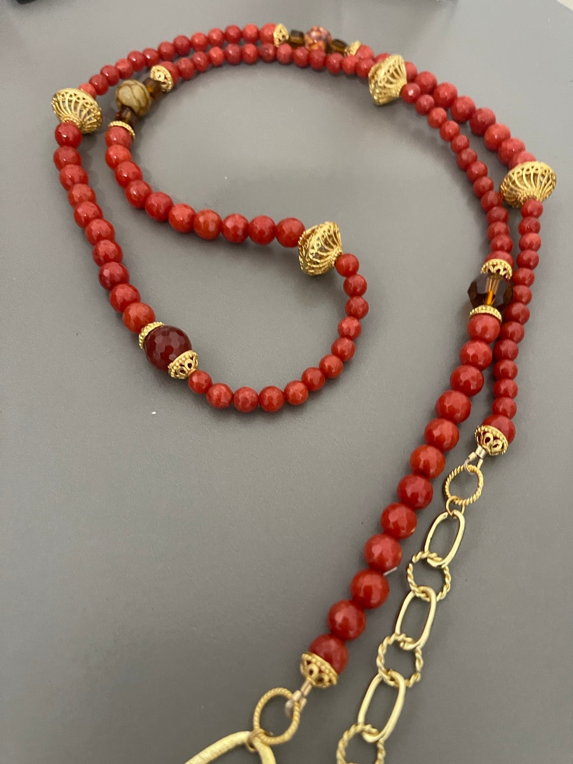 Long Lariat Necklace kit all materials included Qty1-23429