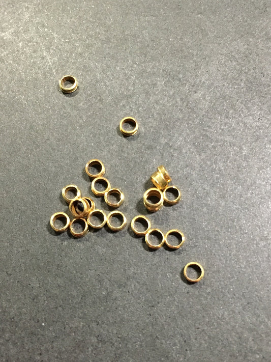 3x1mm crimp or spacer for cord qty 16 / separador 21186