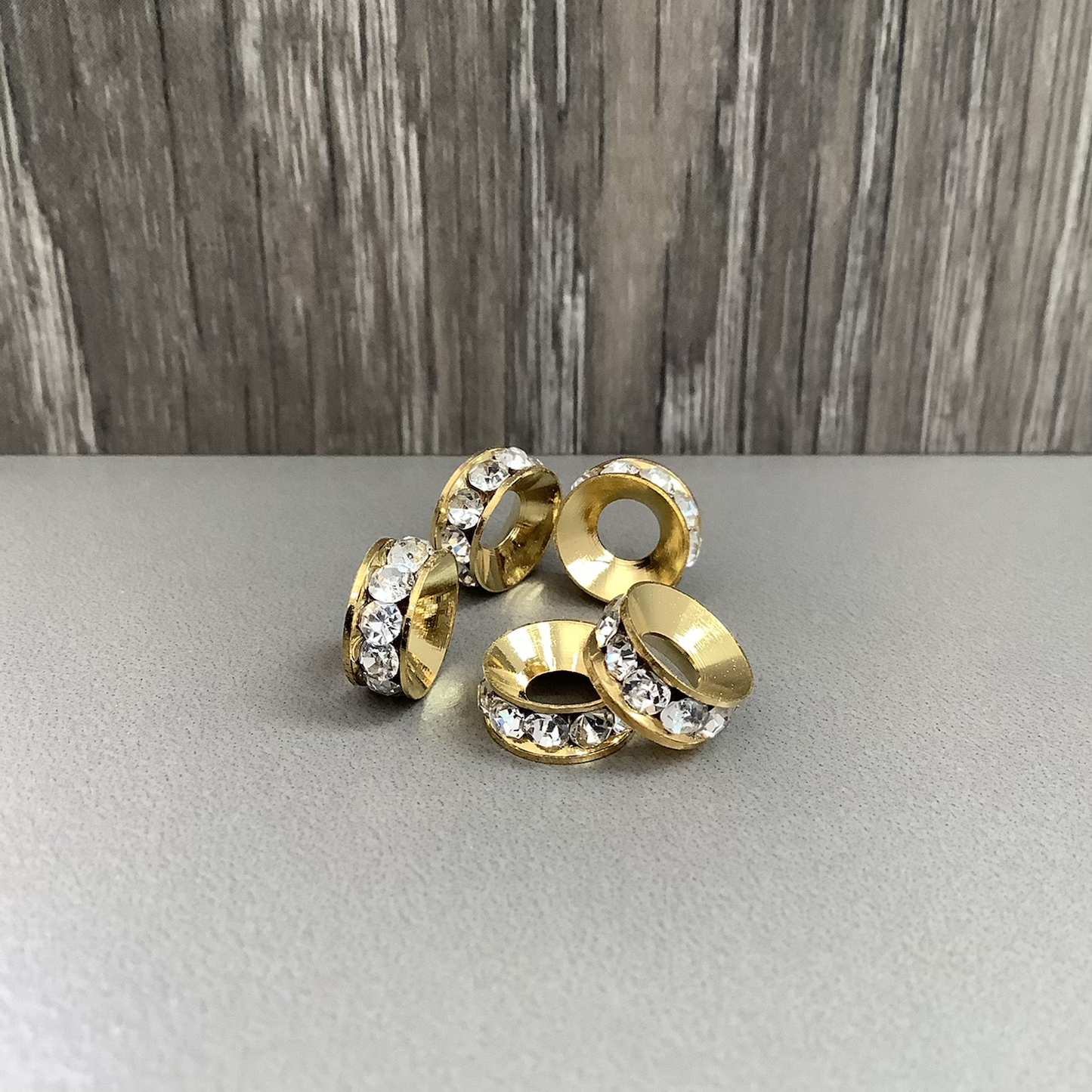 10x4mm Golden Spacer Qty5- 22877