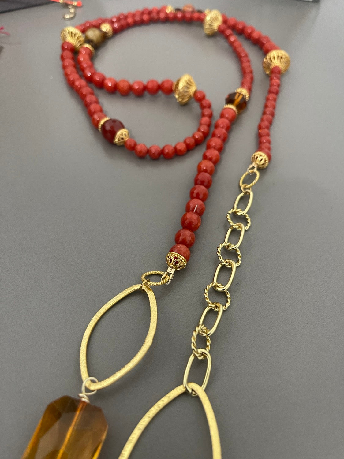 Long Lariat Necklace kit all materials included Qty1-23429