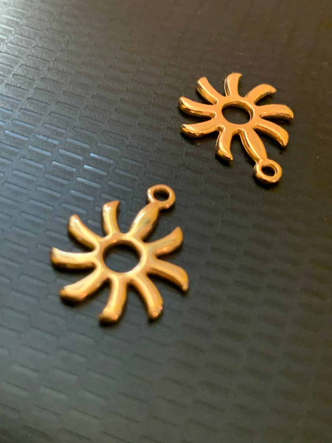 15mm Sun Gold/Silver qty 2 / Sol 20451/ 20441