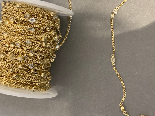 Chain GF with zirconia -venta por pie- by ft-20675-cadena