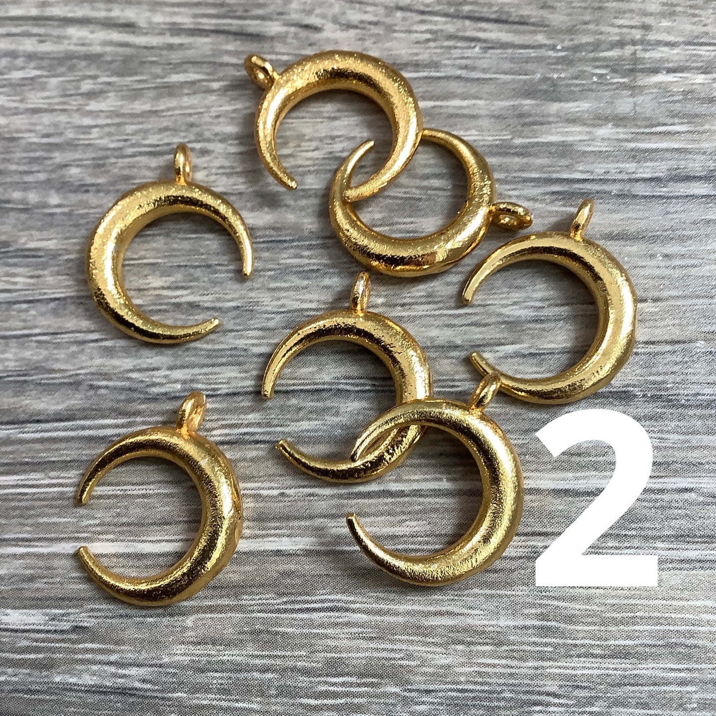 19mm Crescent Moon Gc Qty1- 23150/23145