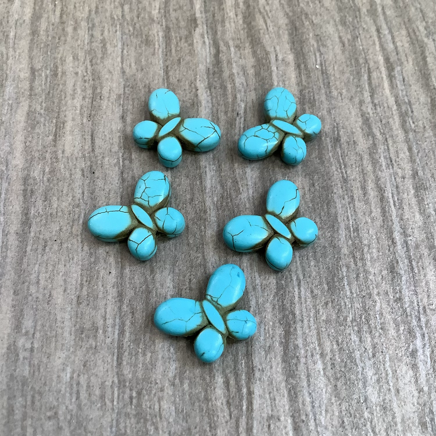 16x11mm Butterfly Howlite Qty1- 22784