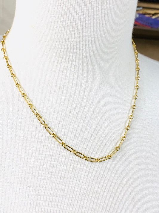 18” chain oval and circle with lobster clasp 20836