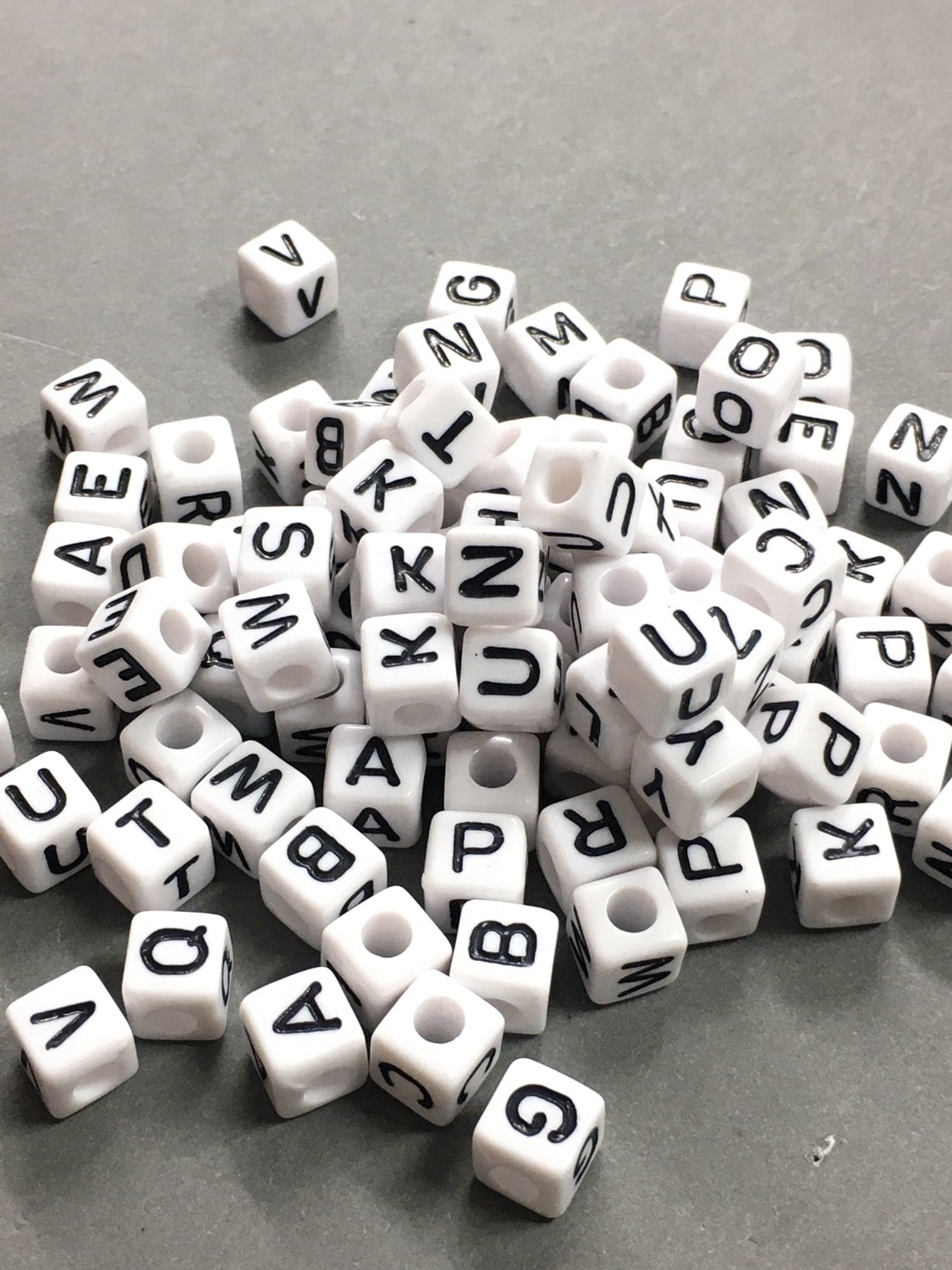 9mm Square Letter Qty 80 aprox 18951