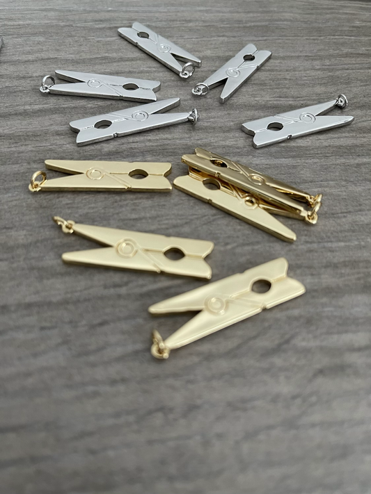 37mm clip silver/gold 22154
