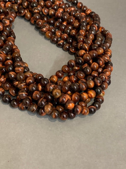 8mm tiger eye strand / Ojo de Tigre 20619