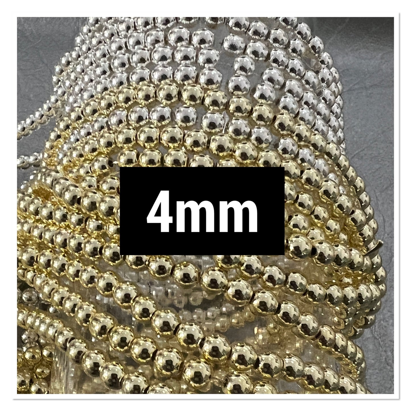 Hematite strand 3mm,4mm and 6mm