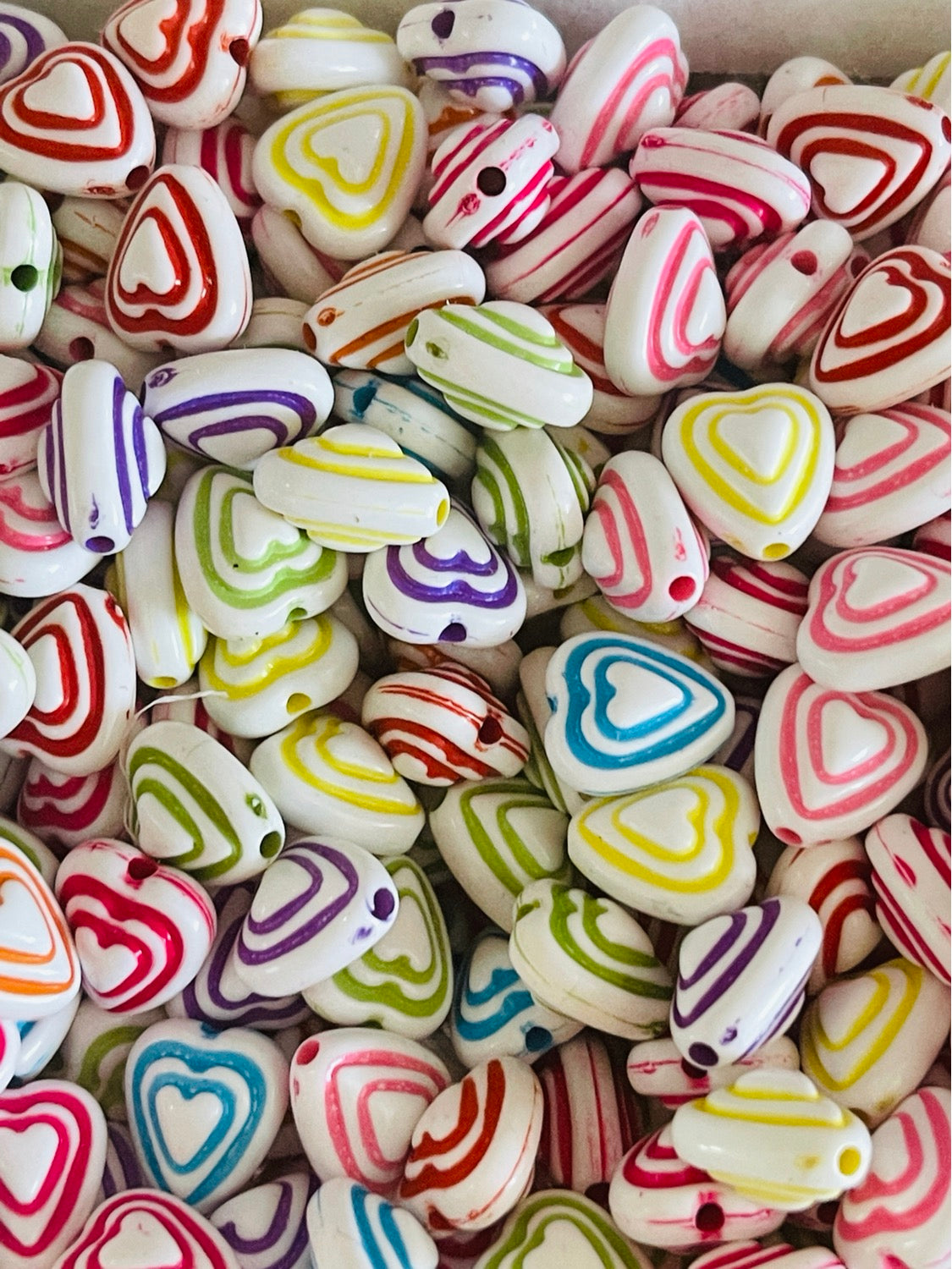 12mm resin heart multicolor wry 1 22806
