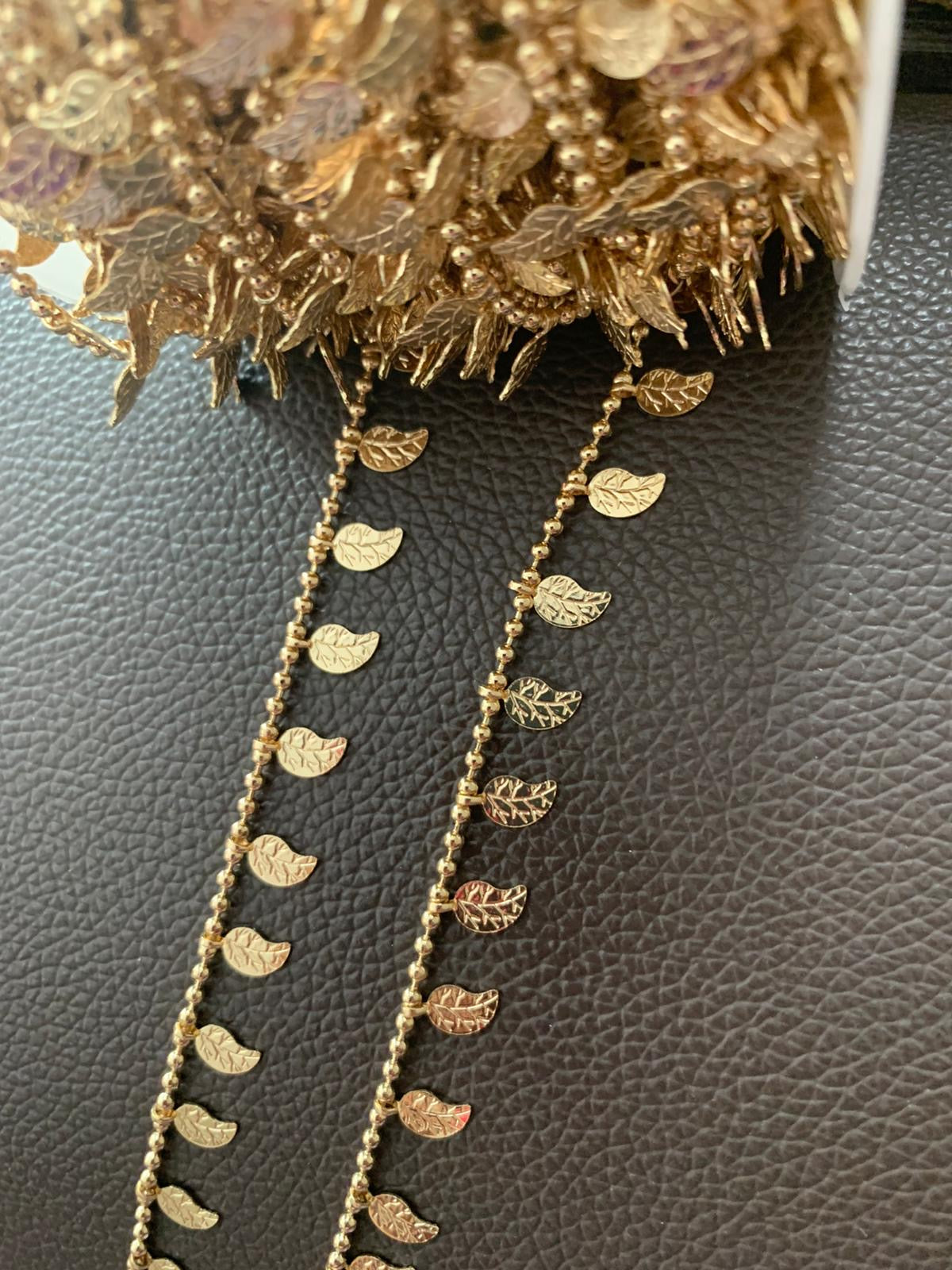 Leaf and ball chain per feet /venta por pies 21194
