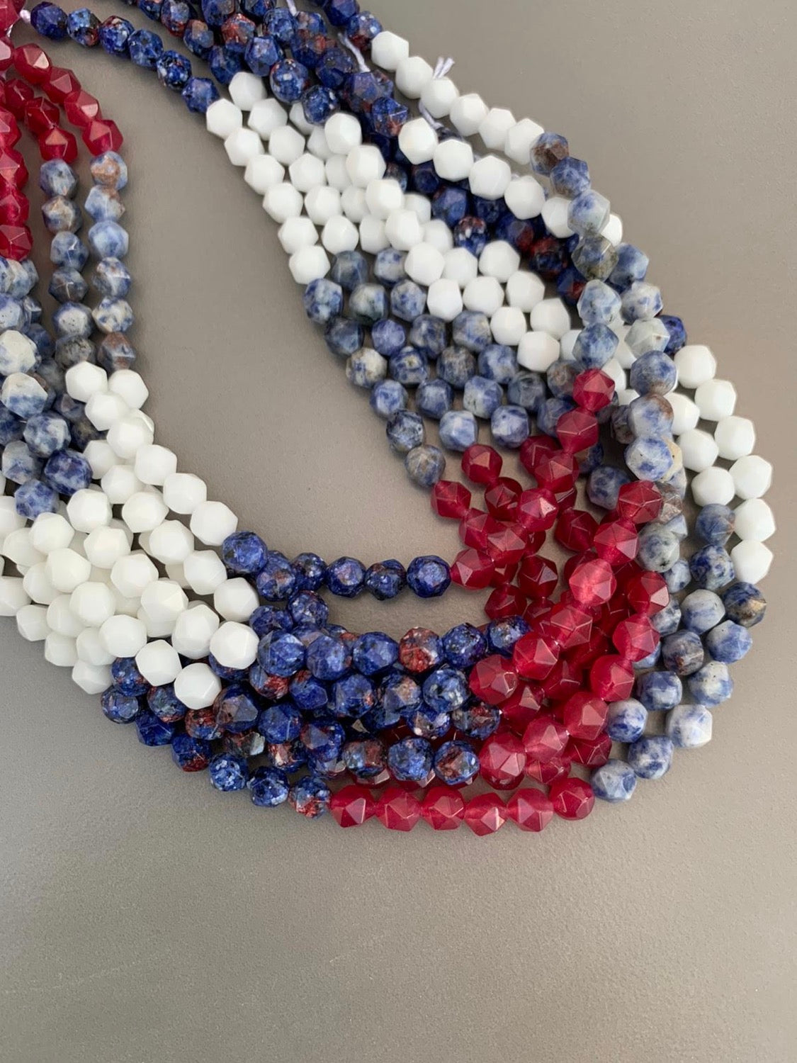 8mm multicut Mix Agate Strand 21683