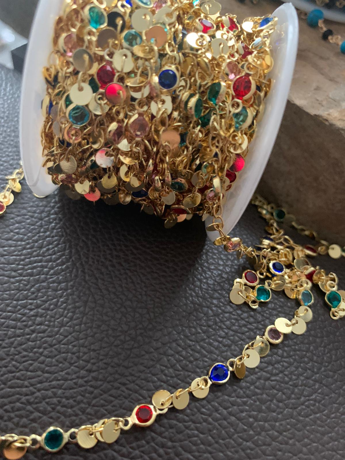 Multicolor Chain with Disc per feet / por pies 21177